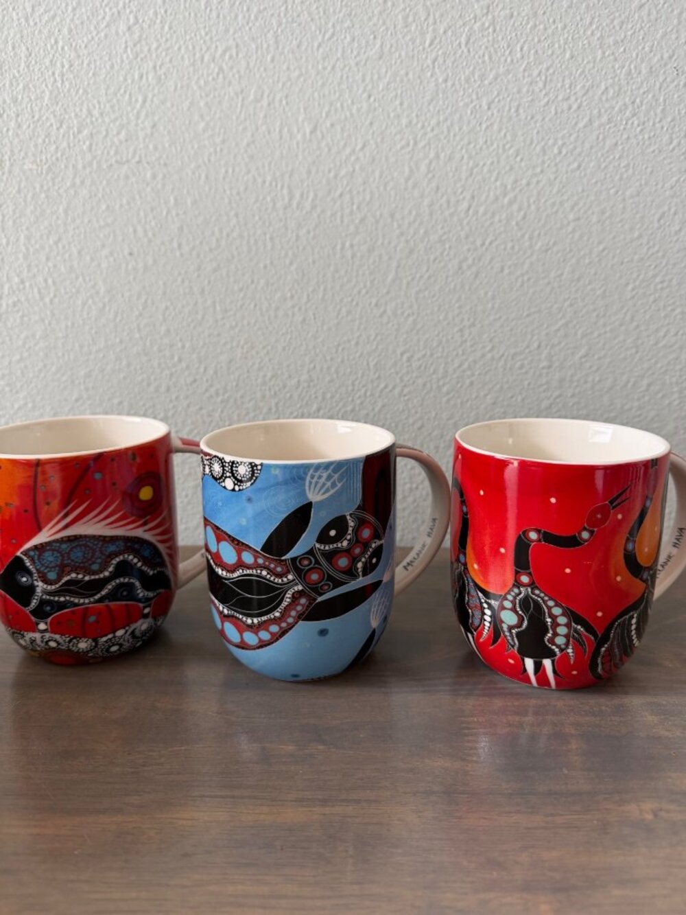 Maxwell & Williams Melanie Hava Australian Design Mugs Set of 3